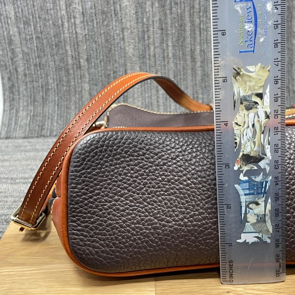 Dooney‎ & Bourke Crossbody Bag Women Small Brown Pebble Leather shoulder Purse